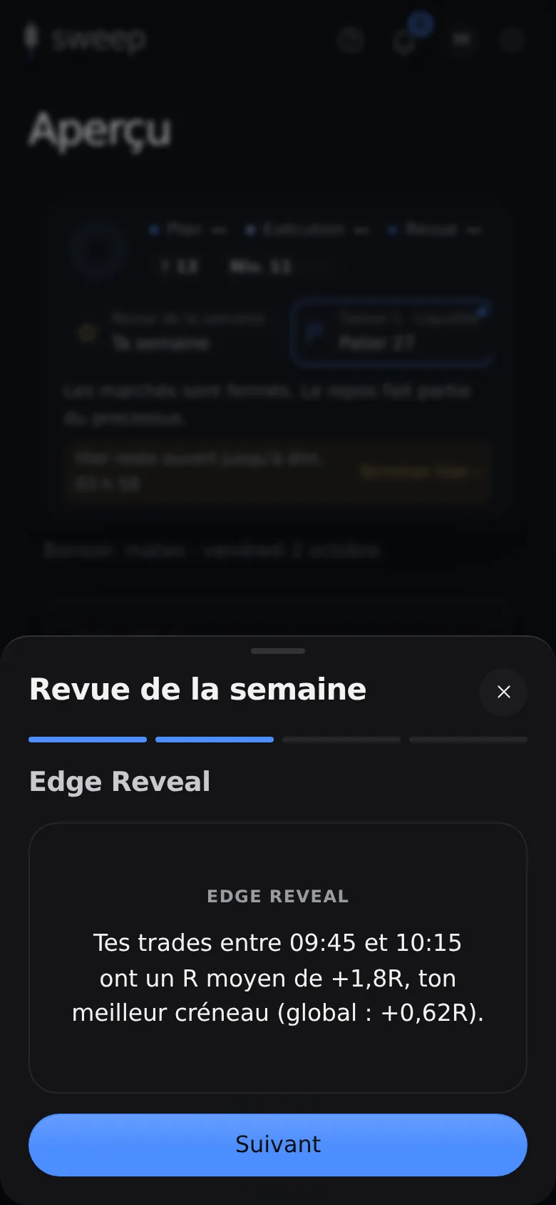Une vérité tirée de tes trades
