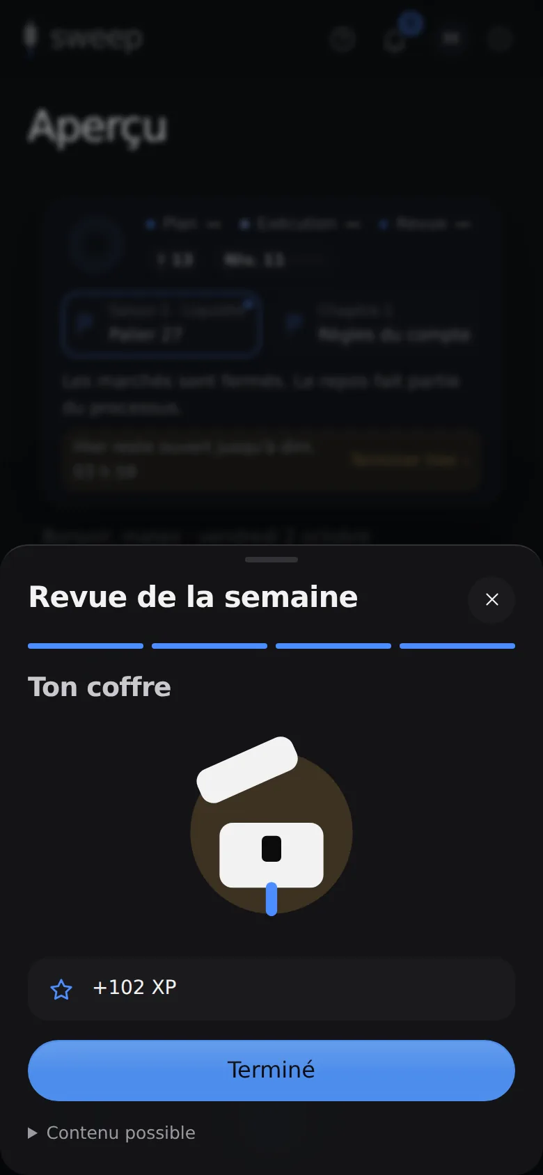 Un coffre chaque vendredi