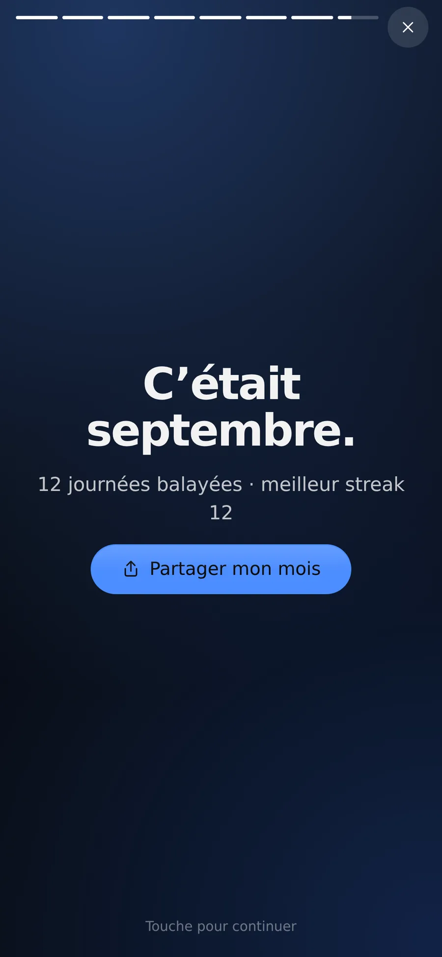 Sweep Wrapped, écran 3